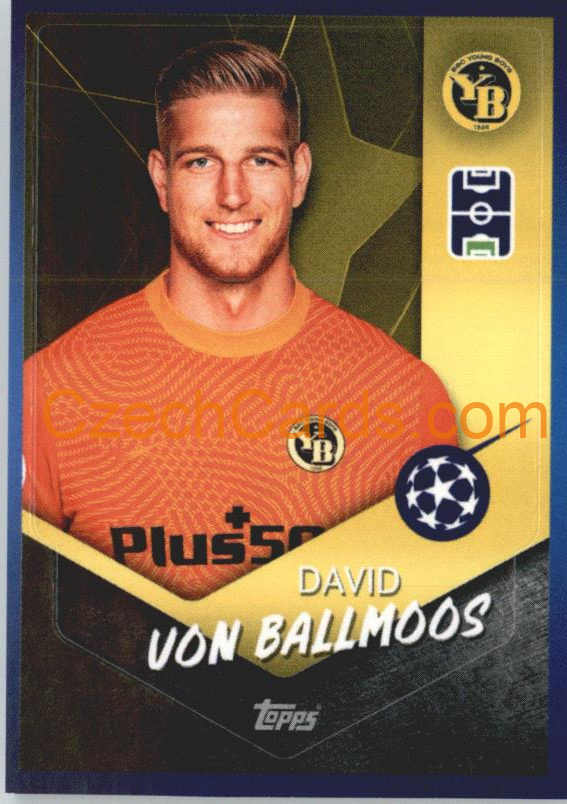 David von Ballmoos 2021/22 Topps UCL Sticker #484