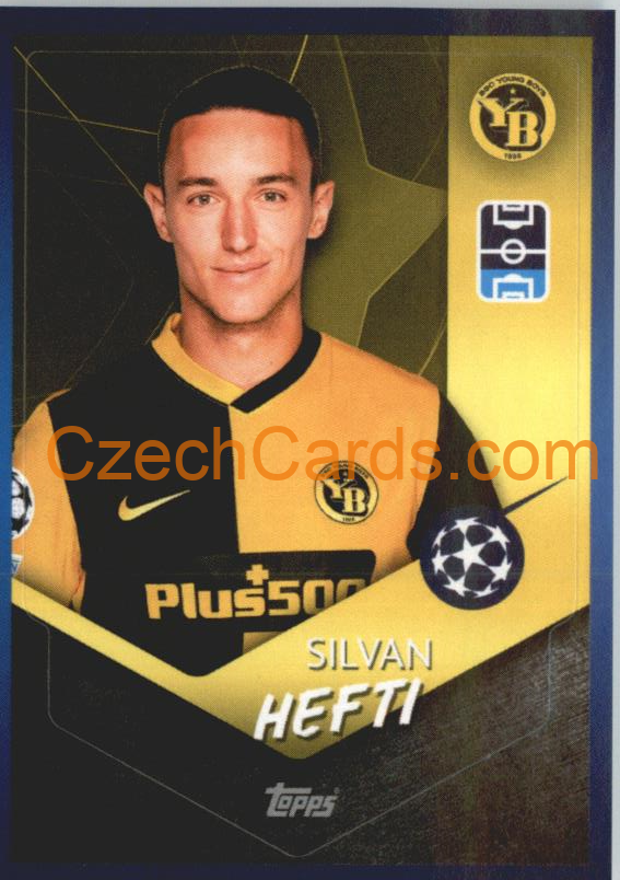 Silvan Hefti 2021/22 Topps UCL Sticker #485