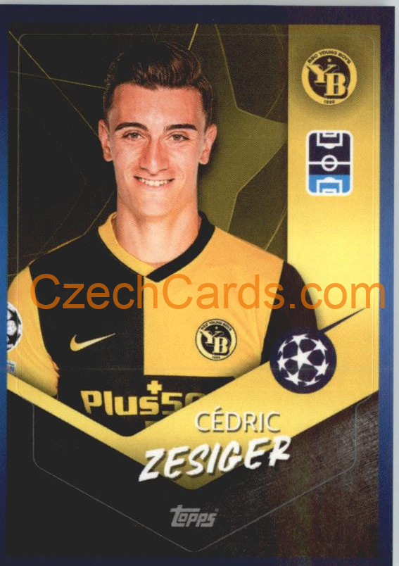 Cédric Zesiger 2021/22 Topps UCL Sticker #487