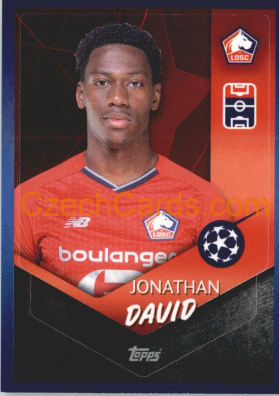 Jonathan David 2021/22 Topps UCL Sticker #515