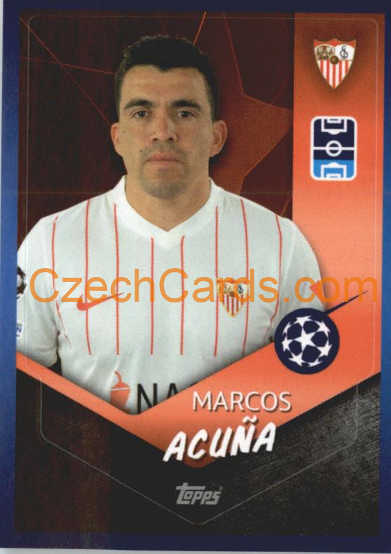 Marcos Acuña 2021/22 Topps UCL Sticker #525