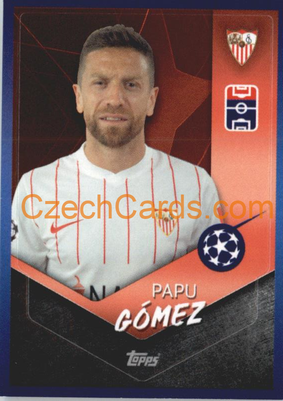 Papu Gómez 2021/22 Topps UCL Sticker #534