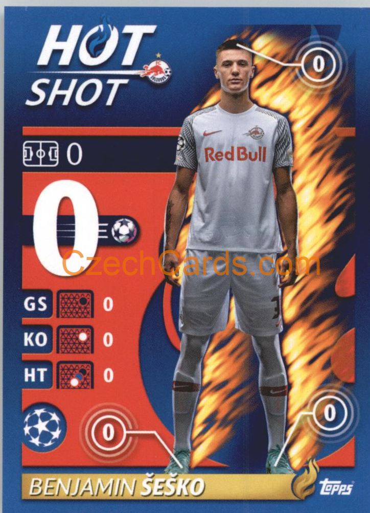 Benjamin Šeško – Hot Shot 2021/22 Topps UCL Sticker big #537