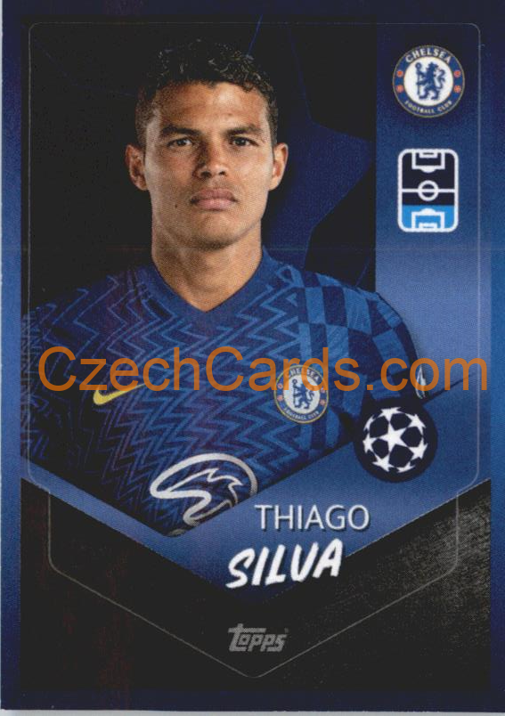Thiago Silva 2021/22 Topps UCL Sticker #576