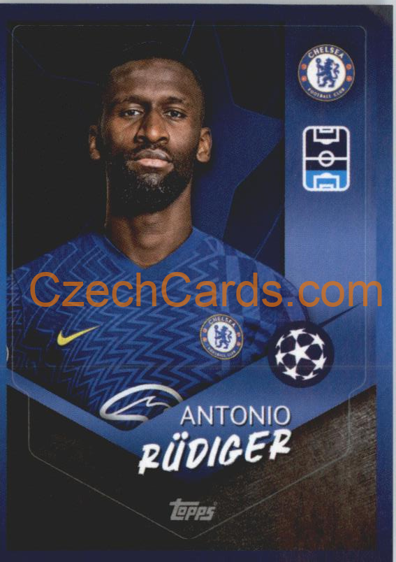 Antonio Rüdiger 2021/22 Topps UCL Sticker #577