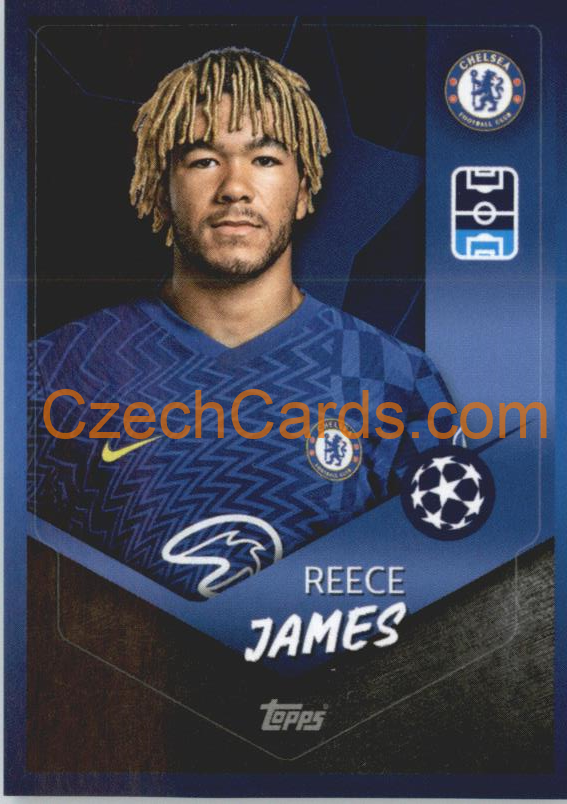Reece James 2021/22 Topps UCL Sticker #579