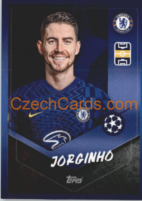 Jorginho 2021/22 Topps UCL Sticker #581