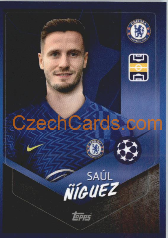 Saúl Ñíguez 2021/22 Topps UCL Sticker #582