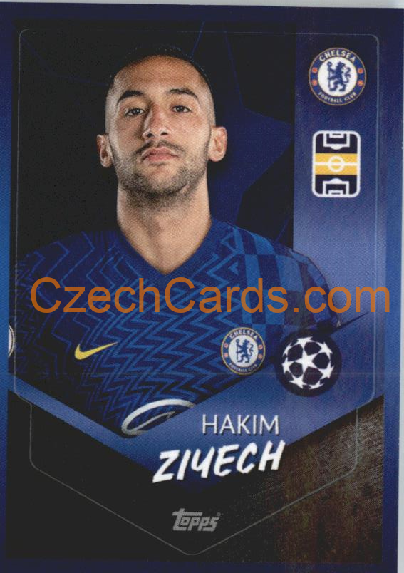 Hakim Ziyech 2021/22 Topps UCL Sticker #585
