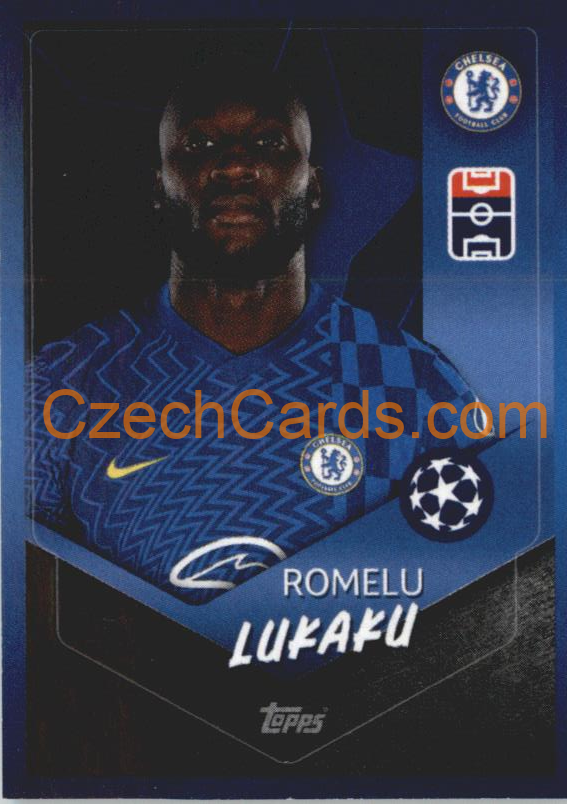 Romelu Lukaku 2021/22 Topps UCL Sticker #586