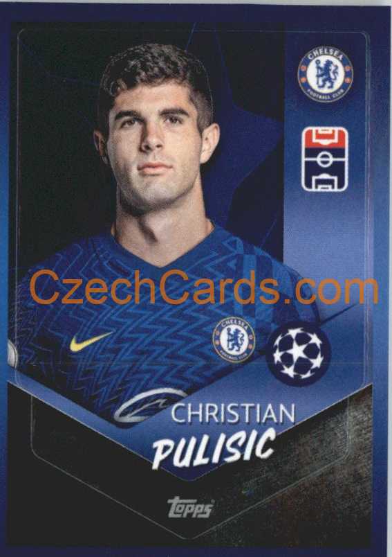 Christian Pulisic 2021/22 Topps UCL Sticker #587