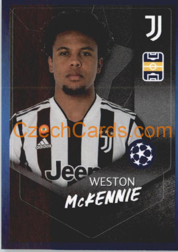Weston McKennie 2021/22 Topps UCL Sticker #601