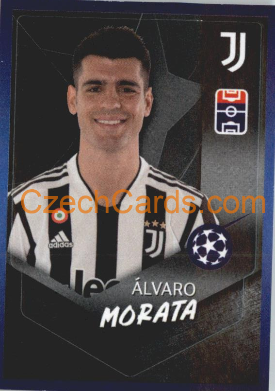 Álvaro Morata 2021/22 Topps UCL Sticker #606
