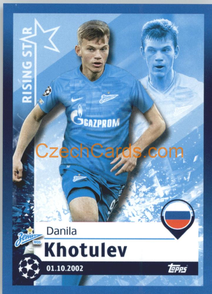 Danila Khotulev – Rising Star 2021/22 Topps UCL Sticker big #614