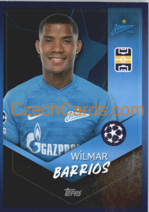 Wílmar Barrios 2021/22 Topps UCL Sticker #617