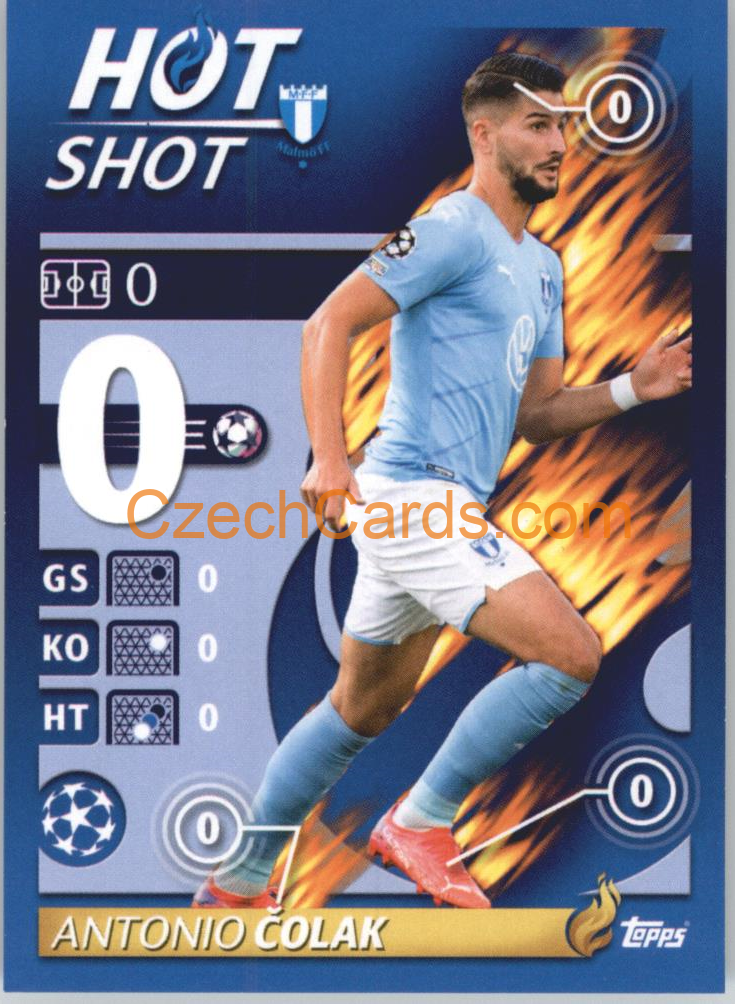 Antonio Čolak – Hot Shot 2021/22 Topps UCL Sticker big #627