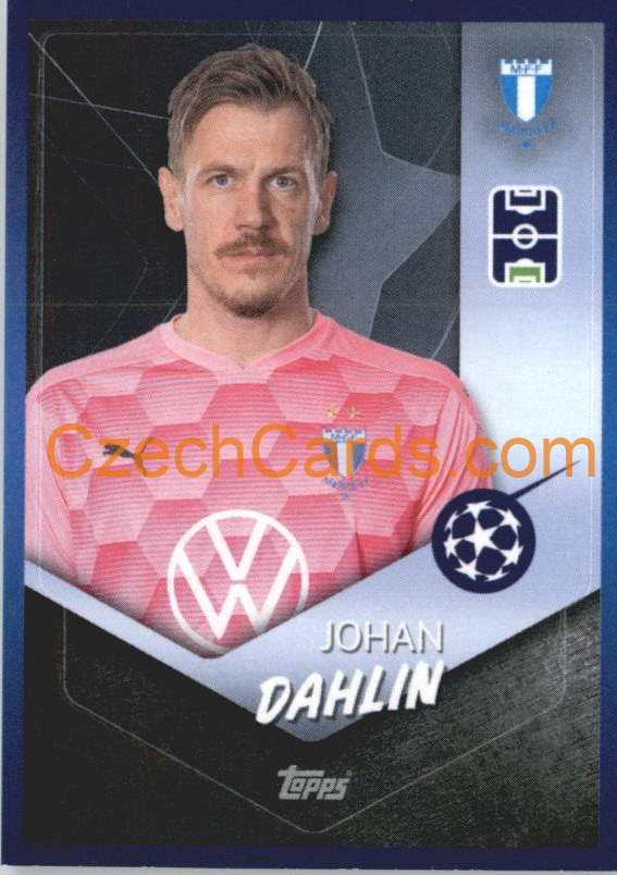 Johan Dahlin 2021/22 Topps UCL Sticker #628