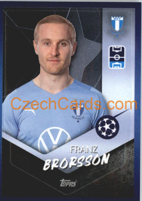 Franz Brorsson 2021/22 Topps UCL Sticker #631