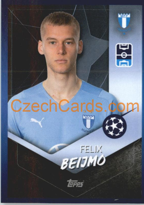 Felix Beijmo 2021/22 Topps UCL Sticker #634