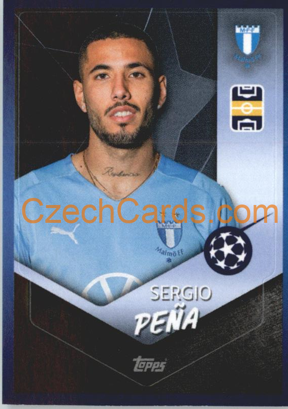 Sergio Peña 2021/22 Topps UCL Sticker #640
