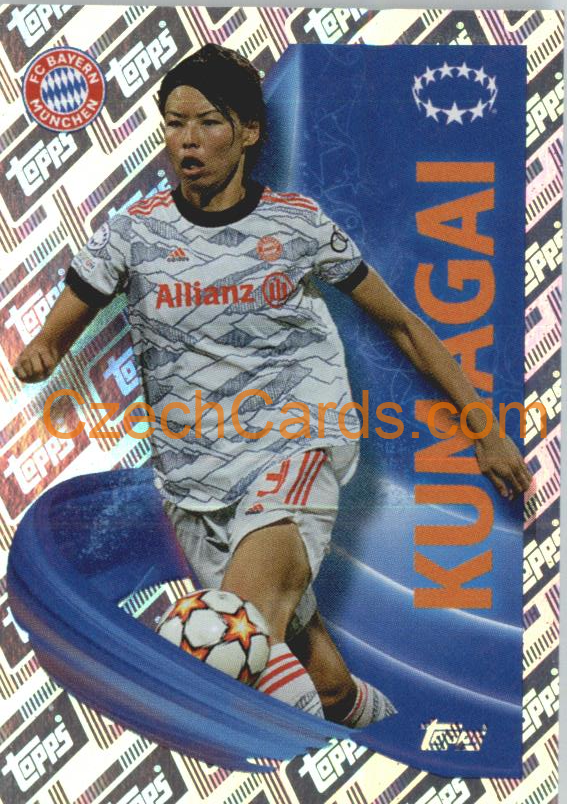 Saki Kumagai 2022/23 Topps UCL Sticker shiny #18