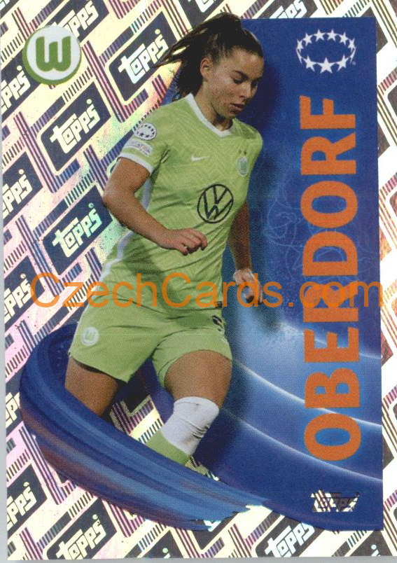 Lena Oberdorf 2022/23 Topps UCL Sticker shiny #23