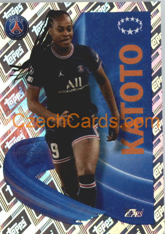 Marie-Antoinette Katoto 2022/23 Topps UCL Sticker shiny #26