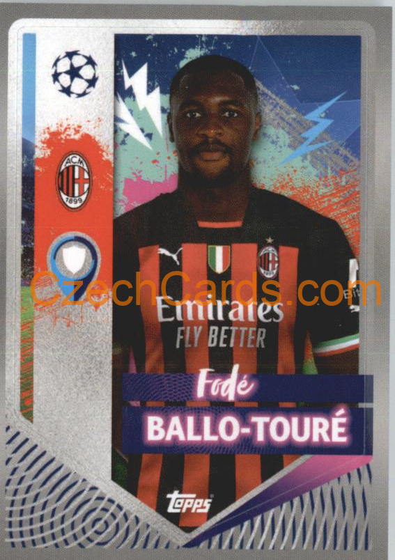 Fodé Ballo-Touré 2022/23 Topps UCL Sticker #30