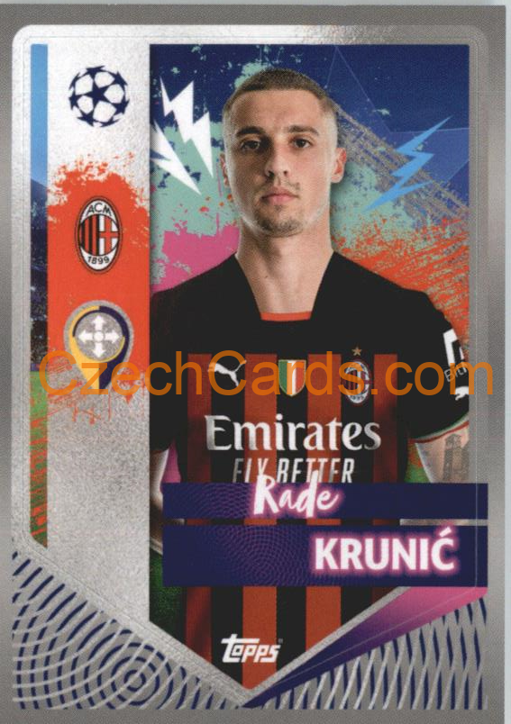 Rade Krunić 2022/23 Topps UCL Sticker #34