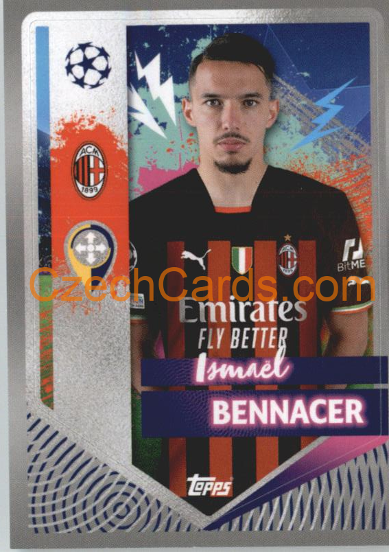 Ismaël Bennacer 2022/23 Topps UCL Sticker #35