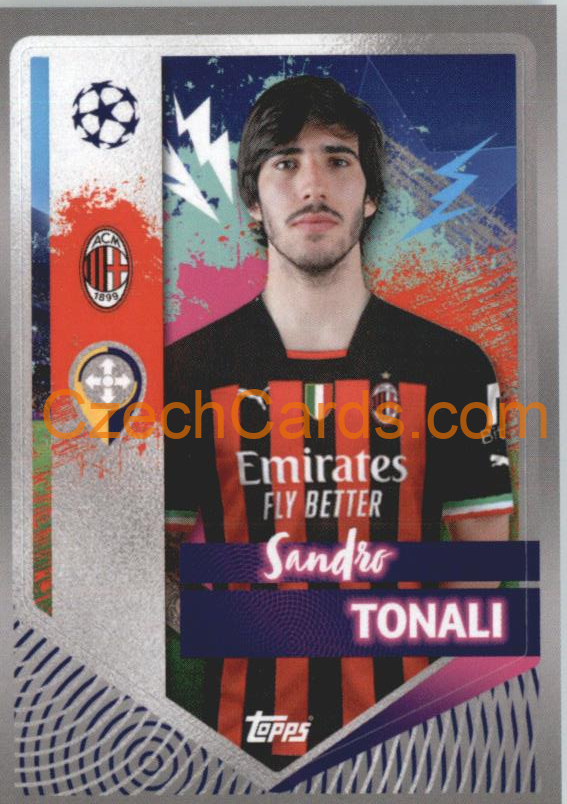 Sandro Tonali 2022/23 Topps UCL Sticker #36