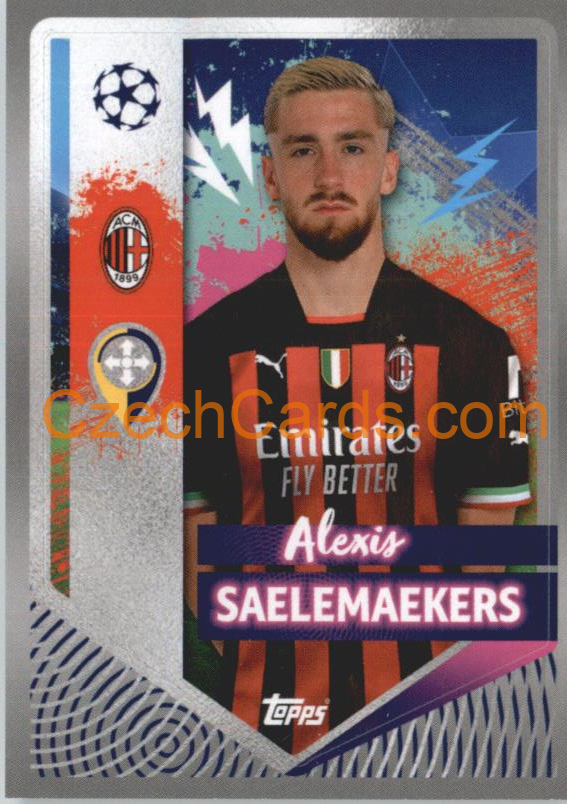 Alexis Saelemaekers 2022/23 Topps UCL Sticker #37