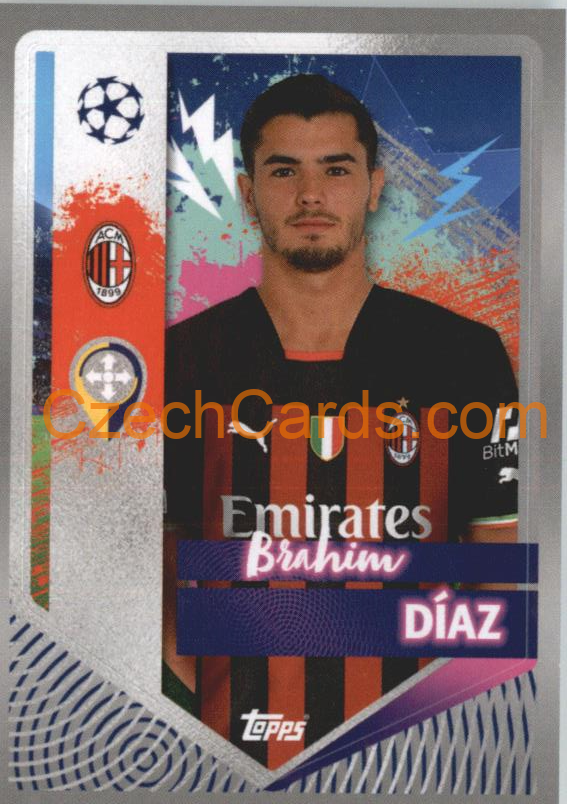 Brahim Díaz 2022/23 Topps UCL Sticker #38