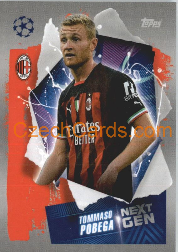 Tommaso Pobega (Next Gen) 2022/23 Topps UCL Sticker #43