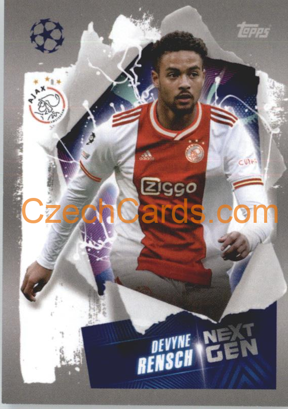 Devyne Rensch (Next Gen) 2022/23 Topps UCL Sticker #61