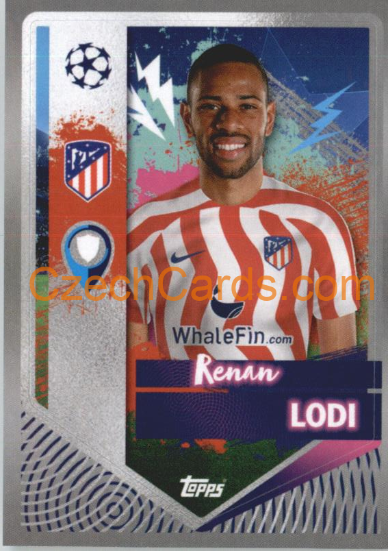 Renan Lodi 2022/23 Topps UCL Sticker #65