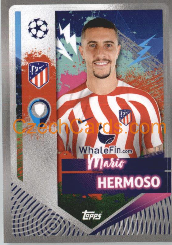 Mario Hermoso 2022/23 Topps UCL Sticker #68