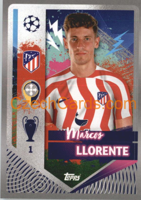 Marcos Llorente 2022/23 Topps UCL Sticker #71