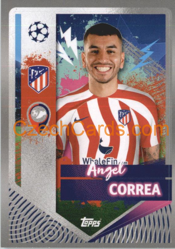 Ángel Correa 2022/23 Topps UCL Sticker  #76