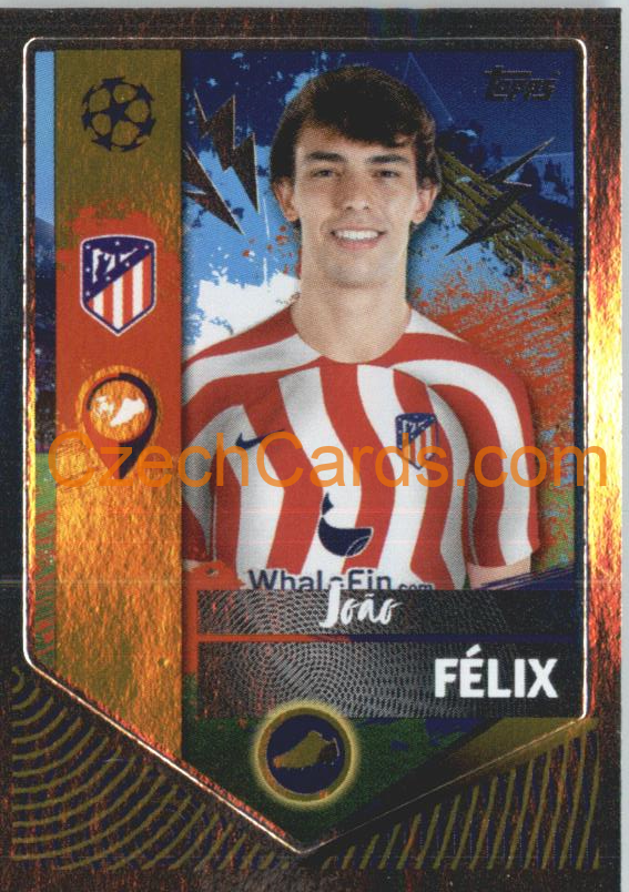 João Félix (Golden Goalscorer) 2022/23 Topps UCL Sticker foil #78