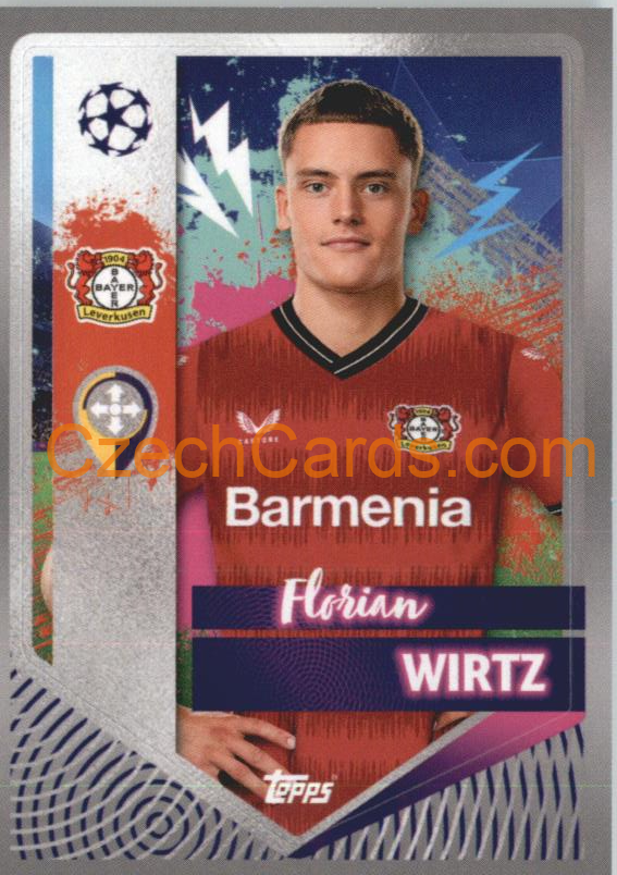 Florian Wirtz 2022/23 Topps UCL Sticker #90