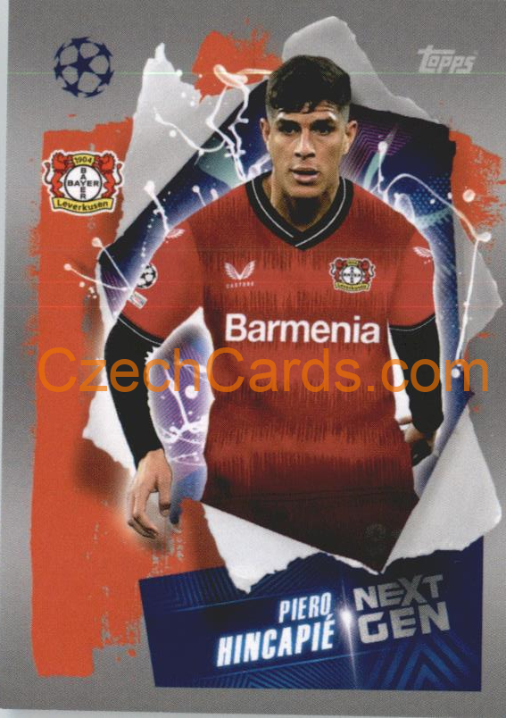 Piero Hincapié (Next Gen) 2022/23 Topps UCL Sticker #97