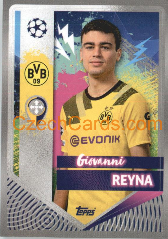 Giovanni Reyna 2022/23 Topps UCL Sticker #109