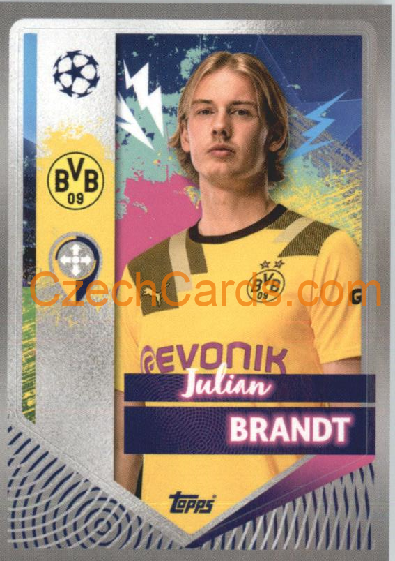 Julian Brandt 2022/23 Topps UCL Sticker #110