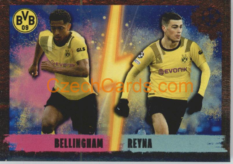 Jude Bellingham / Giovanni Reyna 2022/23 Topps UCL Sticker foil #116¨