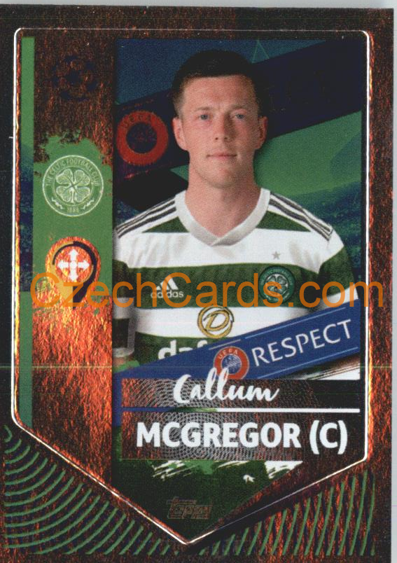 Callum McGregor (Captain) 2022/23 Topps UCL Sticker foil #124