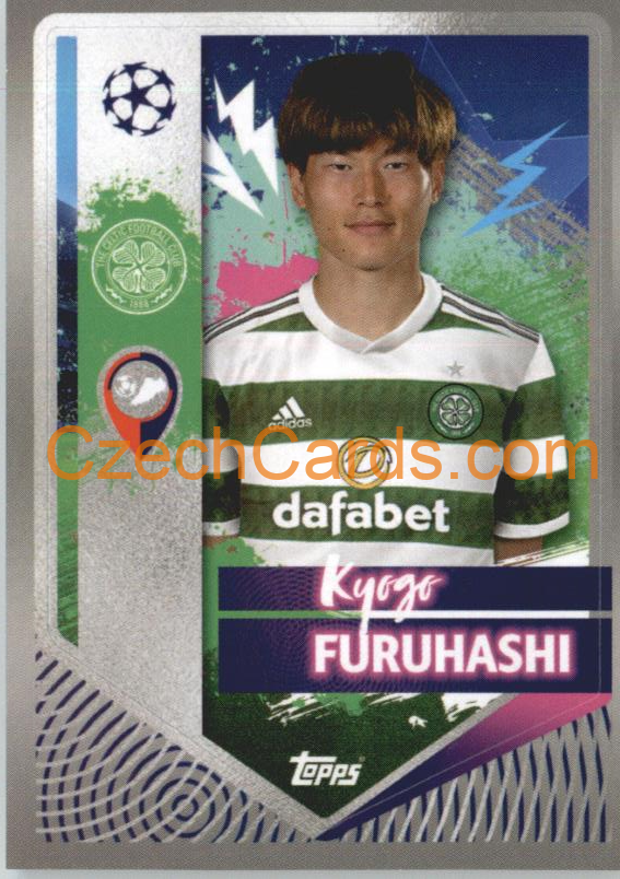 Kyogo Furuhashi 2022/23 Topps UCL Sticker #130