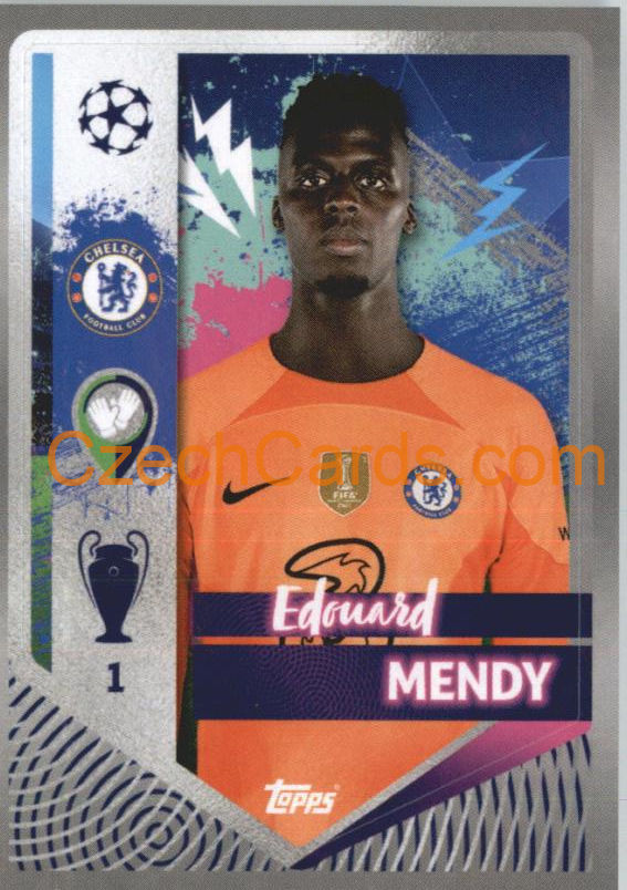 Edouard Mendy 2022/23 Topps UCL Sticker #135