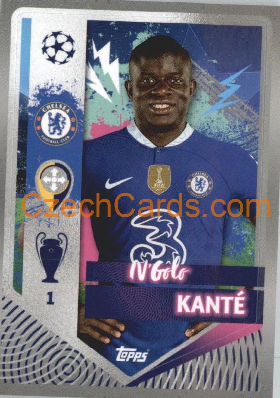 N'Golo Kanté 2022/23 Topps UCL Sticker #143