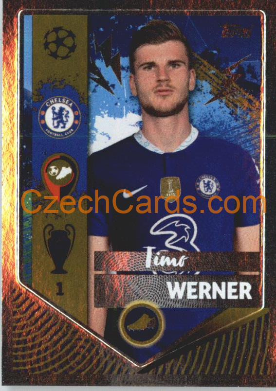 Timo Werner (Golden Goalscorer) 2022/23 Topps UCL Sticker foil #150